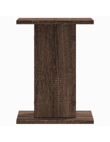 Supporti Altoparlanti 2 pz Marrone 30x30x40cm Legno Multistrato