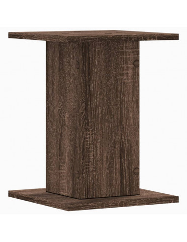 Supporti Altoparlanti 2 pz Marrone 30x30x40cm Legno Multistrato