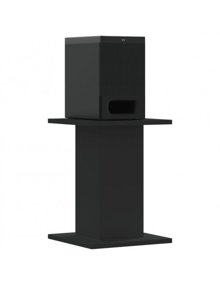 Supporti Altoparlanti 2 pz Neri 30x30x40cm in Legno Multistrato