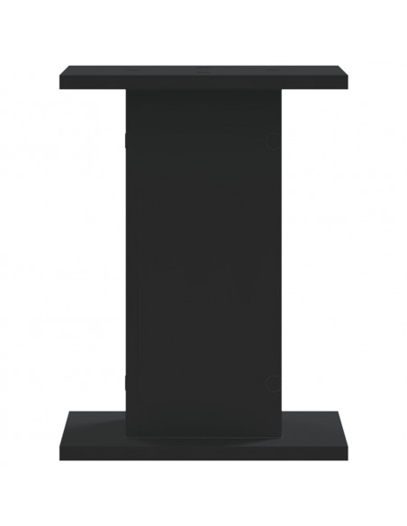 Supporti Altoparlanti 2 pz Neri 30x30x40cm in Legno Multistrato