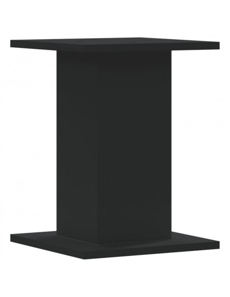 Supporti Altoparlanti 2 pz Neri 30x30x40cm in Legno Multistrato