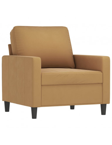 Set di Divani 4 pz Marrone in Velluto