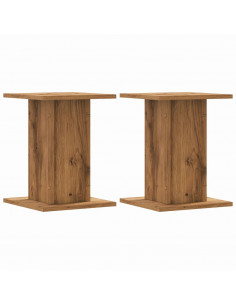 Supporti Piante 2 pz Rovere Artigianale 30x30x40 cm Truciolato