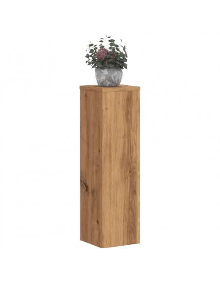 Supporti per Piante 2 pz Rovere 17x17x60 cm in Multistrato