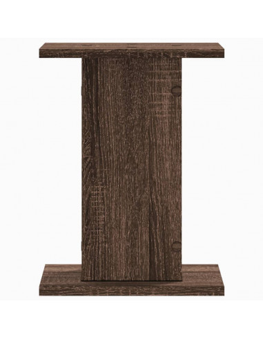 Supporti per Piante 2 pz Rovere Marrone 30x30x40 cm Truciolato