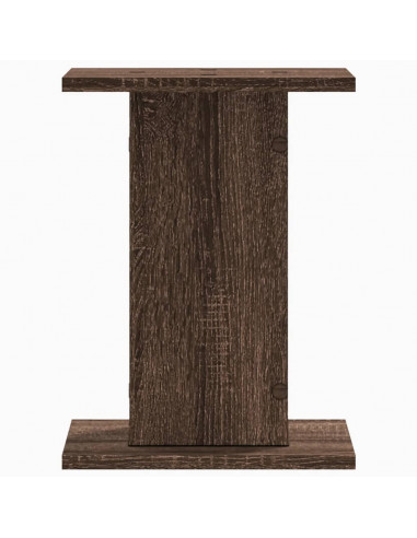 Supporti per Piante 2 pz Rovere Marrone 30x30x40 cm Truciolato