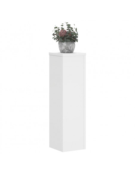 Supporti per Piante 2 pz Bianchi 17x17x60 cm Legno Multistrato
