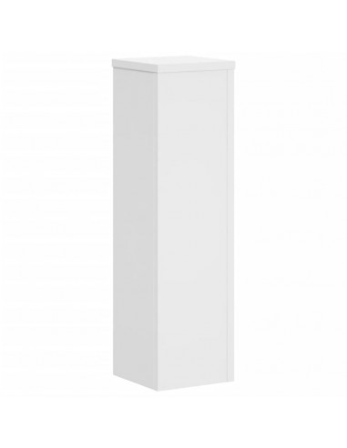 Supporti per Piante 2 pz Bianchi 17x17x60 cm Legno Multistrato