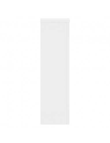 Supporti per Piante 2 pz Bianchi 17x17x60 cm Legno Multistrato