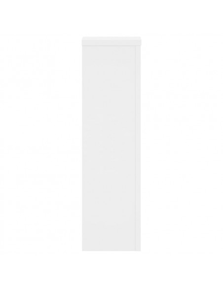Supporti per Piante 2 pz Bianchi 17x17x60 cm Legno Multistrato