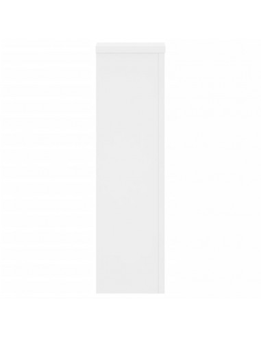 Supporti per Piante 2 pz Bianchi 17x17x60 cm Legno Multistrato