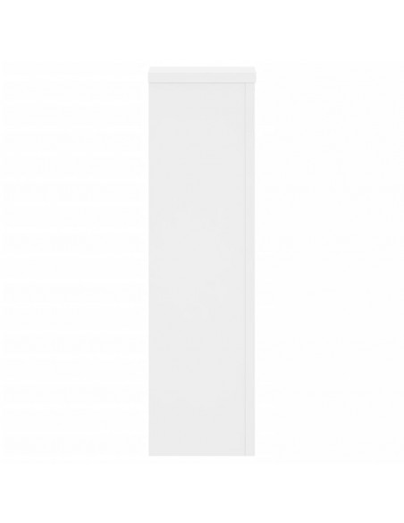 Supporti per Piante 2 pz Bianchi 17x17x60 cm Legno Multistrato