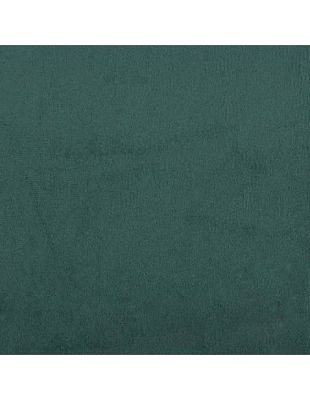 Set di Divani 3 pz con Cuscini e Rinforzi Verde scuro Velluto