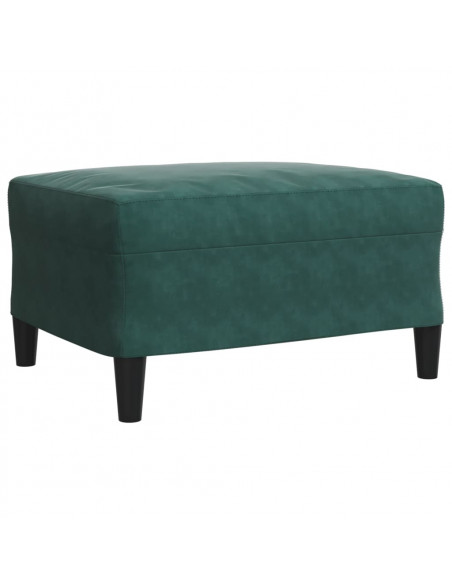 Set di Divani 3 pz con Cuscini Verde scuro in Velluto