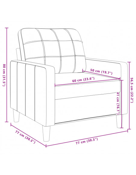 Set di Divani 4 pz con Cuscini Marrone in Velluto