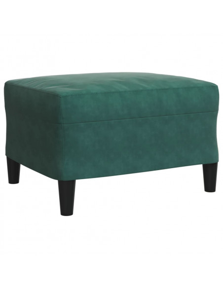 Set di Divani 4 pz con Cuscini Verde scuro in Velluto