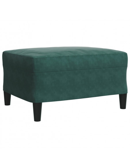 Set di Divani 4 pz con Cuscini Verde scuro in Velluto