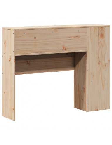 Testiera con Ripiani 90 cm in Legno Massello di Pino