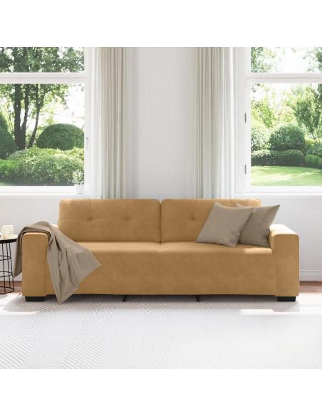 Velluto marrone Velluto, Legno, Schiuma 180 cm di larghezza