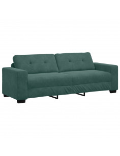 Velluto verde scuro Velluto con struttura in legno solido Medio 2