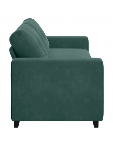 Velluto verde scuro Velluto con struttura in legno solido Medio