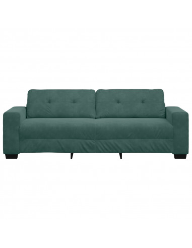 Velluto verde scuro Velluto con struttura in legno solido Medio