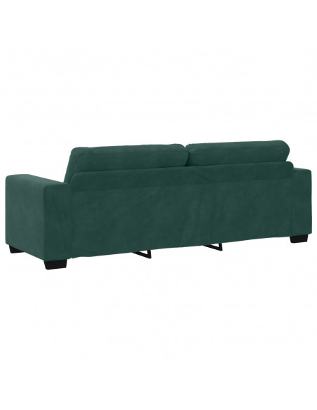 Velluto verde scuro Velluto con struttura in legno solido Medio