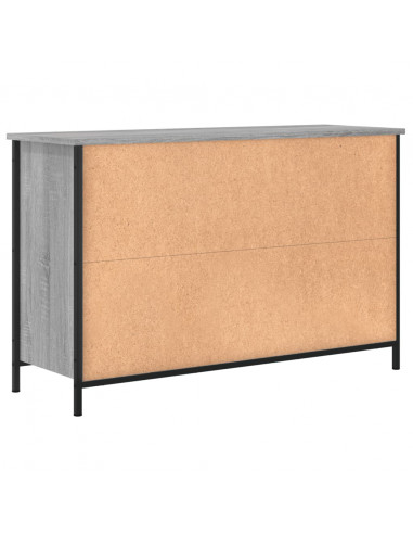 Mobile TV Grigio Sonoma 100x35x65 cm in Legno Multistrato