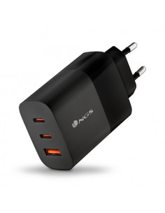 NGS CARICATORE DA PARETE ULTRAVELOCE DA 65 W CON 3 PORTE: 2 USB-C + USB-A