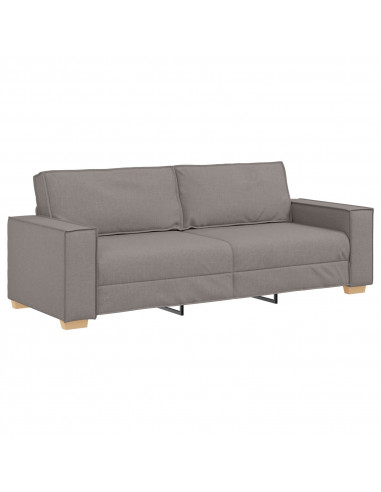 Poltrona Divano Grigia Chiara 59 cm Tessuto Taupe