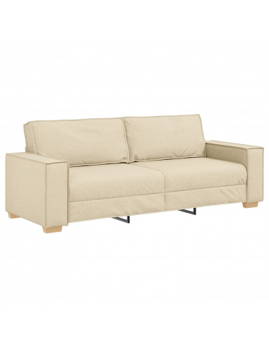 Sedia Divano  Grigio Chiaro 59 cm Tessuto Panna