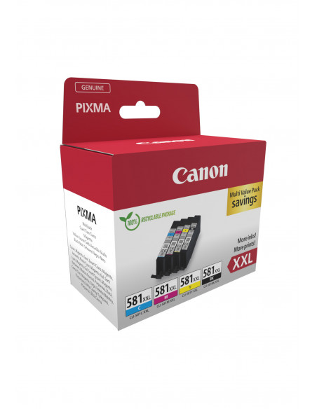 Canon 1998C007 cartuccia d'inchiostro 4 pz Originale Nero, Ciano, Magenta, Giallo