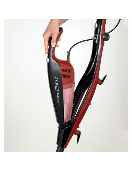 Ariete 2764 Evo 2 in 1 - Scopa Elettrica con filo - Aspirapolvere e Aspirabriciole - Tecnologia ciclonica senza sacco - Filtro H