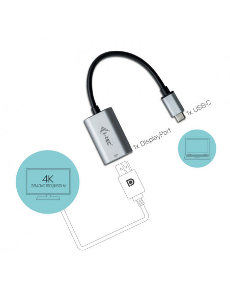 i-tec Metal USB-C Display Port Adapter 4K/60Hz