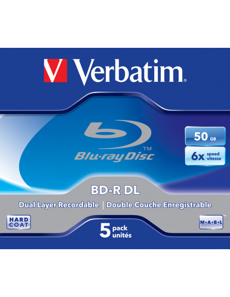 Verbatim 43748 disco vergine Blu-Ray BD-R 50 GB 5 pz