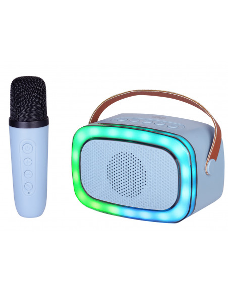 Trevi XR JUMP ALTOPARLANTE KARAOKE PORTATILE 10W WIRELESS USB MICRO SD AUX-IN XR 8A01 MINIPARTY BLU