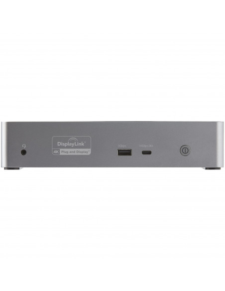 StarTech.com Docking Station USB C - Quad Monitor DisplayPort/HDMI 4K 60Hz - Dock USB-C Multi HDMI/DP, Power Delivery 100W - Hub