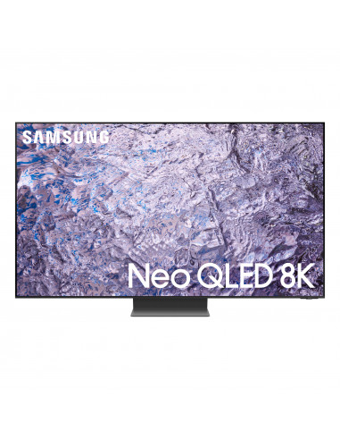 Samsung Series 8 TV QE85QN800CTXZT Neo QLED 8K, Smart TV 85" Processore Neural Quantum 8K, Dolby Atmos e OTS+, Titan Black 2023