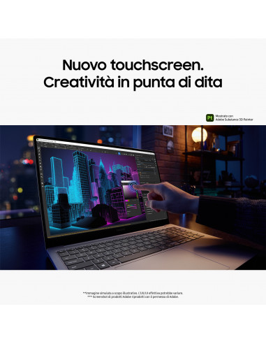 Samsung Galaxy Book4 Ultra Intel Core Ultra 7 155H Computer portatile 40,6 cm (16") Touch screen WQXGA+ 16 GB LPDDR5x-SDRAM 1 TB