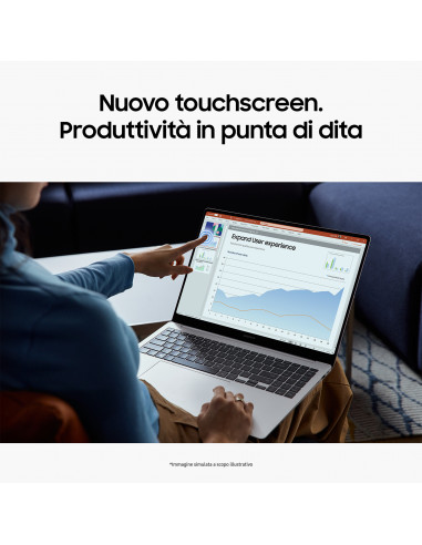 Samsung Galaxy Book4 Pro Intel Core Ultra 7 155H Computer portatile 40,6 cm (16") Touch screen WQXGA+ 16 GB LPDDR5x-SDRAM 1 TB S
