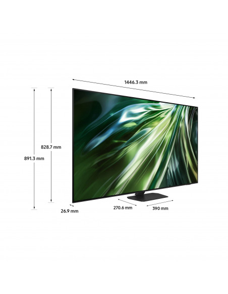 Samsung Smart TV 65” QE65QN90DATXZT Neo QLED 4K Mini LED Titan Black 2024, Processore NQ4 AI GEN2, Tecnologia Quantum Matrix, 