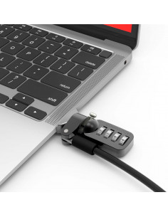 Compulocks MACBOOK AIR T-SLOT LEDGE LOCK ADAPTER WITH COMBINATION CABLE LOCK cavo di rete 2