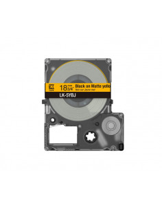 Epson C53S672075 nastro per etichettatrice Nero su giallo