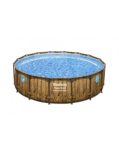 Bestway Piscina power steel swim vista series con oblo, cm. 488x122