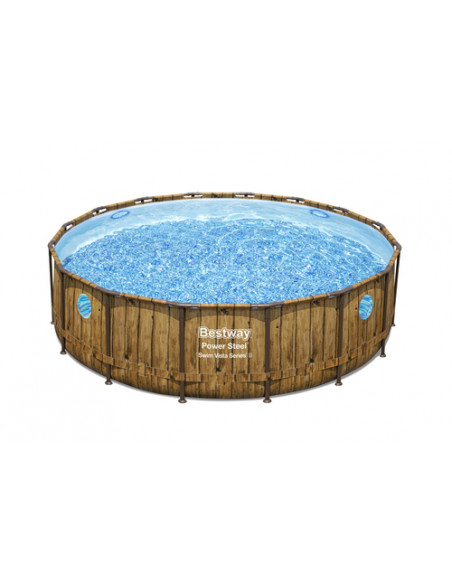 Bestway Piscina power steel swim vista series con oblo, cm. 488x122