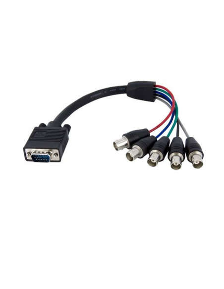 StarTech.com Cavo coassiale per monitor HD15 VGA a 5 BNC RGBHV 30 cm – M/F