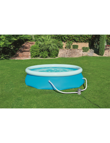 Bestway Fast Set Piscina Autoportante Rotonda mis. 305xh76 cm - colore azzurro - con pompa a filtro