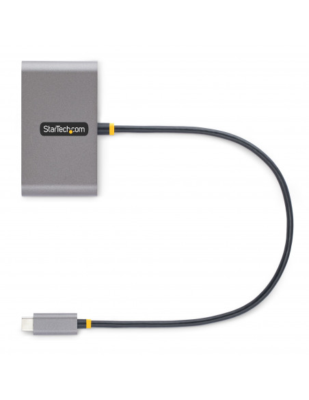 StarTech.com Hub USB-C a 4 porte con 100W Power Delivery Pass-Through - Adattatore USB C a 2x USB-A + 2x USB-C - USB 3.0 5Gbps -