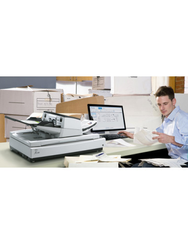 Ricoh fi-7700 Scanner piano e ADF 600 x 600 DPI A3 Nero, Bianco