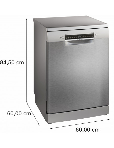 Bosch Serie 4 SMS4HMI07E Lavastoviglie da libera installazione 60 cm Acciaio Classe D